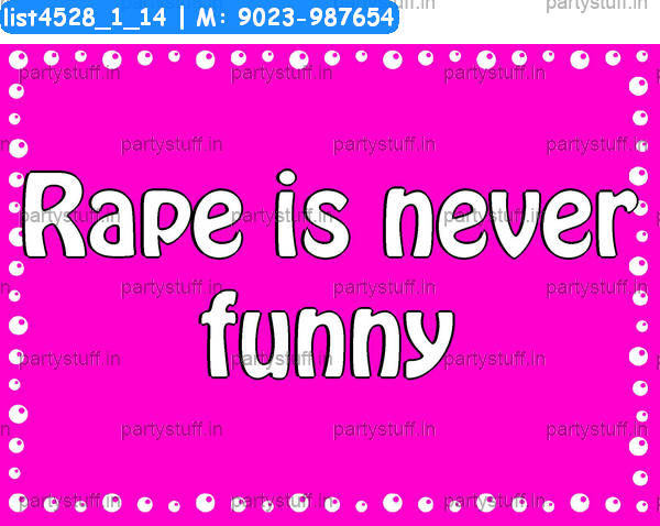 Anti Rape Slogans