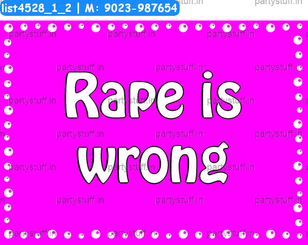 Anti Rape Slogans