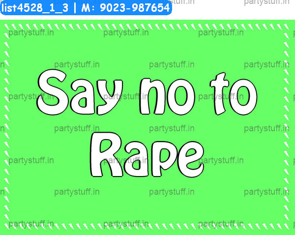 Anti Rape Slogans