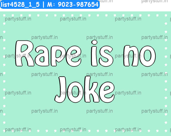 Anti Rape Slogans