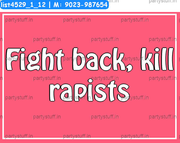 Anti rape Slogans 2