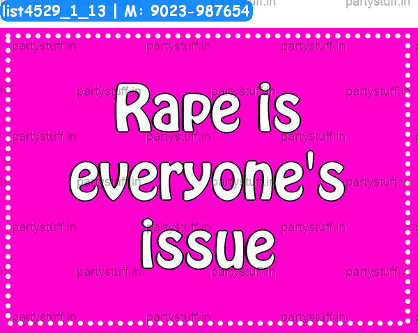 Anti rape Slogans 2