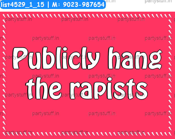 Anti rape Slogans 2