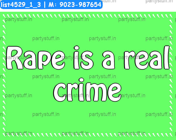 Anti rape Slogans 2