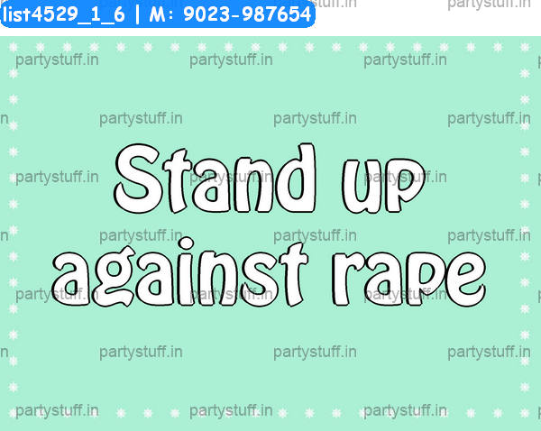 Anti rape Slogans 2