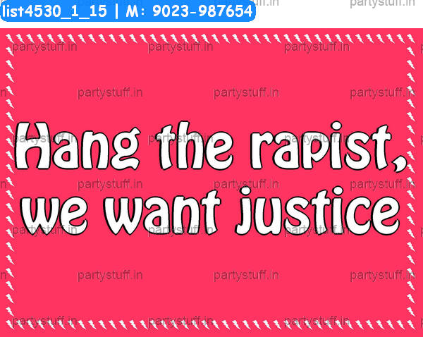 Anti rape Slogans 3