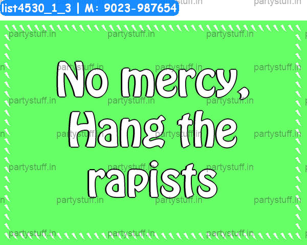 Anti rape Slogans 3