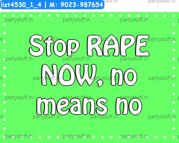 Anti rape Slogans 3