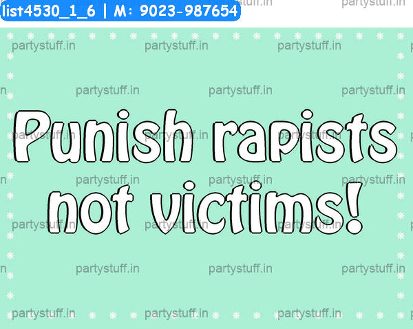 Anti rape Slogans 3