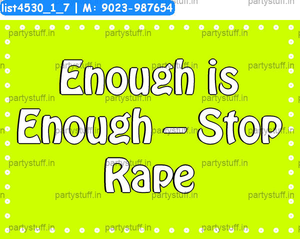 Anti rape Slogans 3