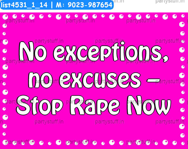 Anti rape Slogans 4