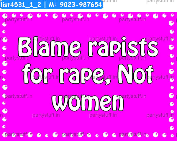 Anti rape Slogans 4