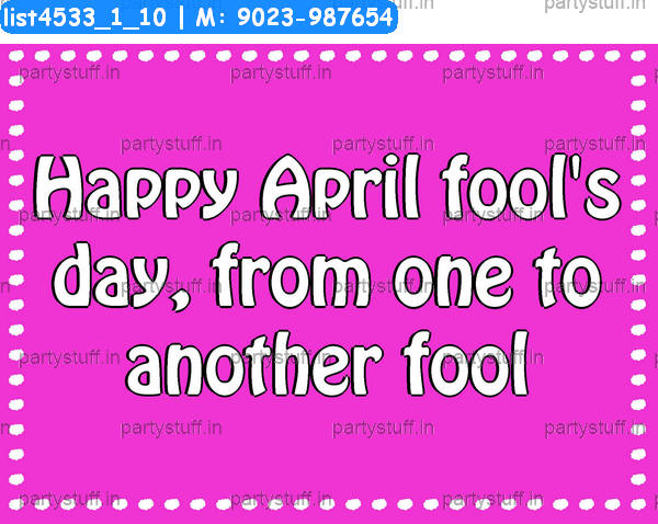 April fools Slogans