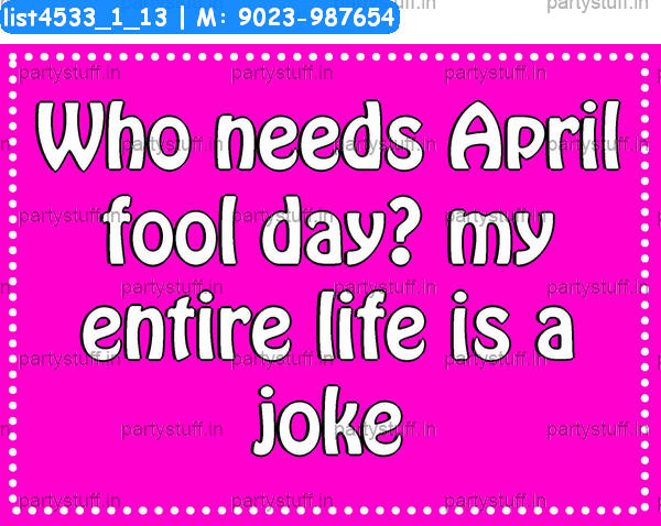 April fools Slogans