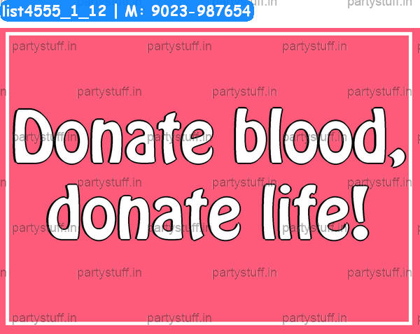 Blood donation Slogans