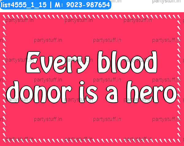 Blood donation Slogans