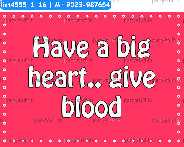 Blood donation Slogans