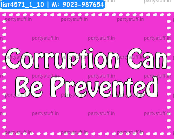 Corruption Slogans