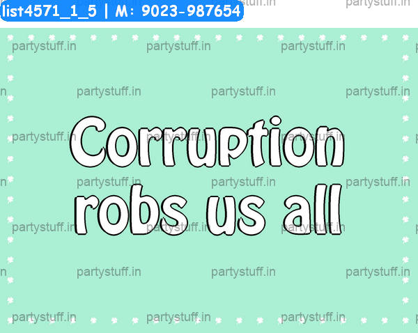 Corruption Slogans