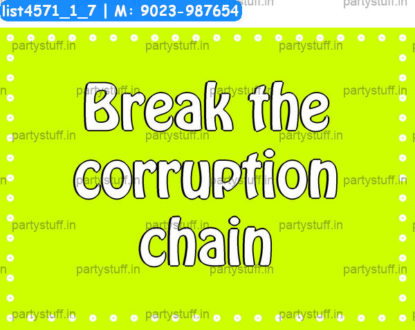 Corruption Slogans