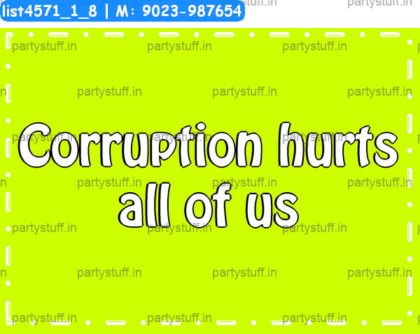 Corruption Slogans