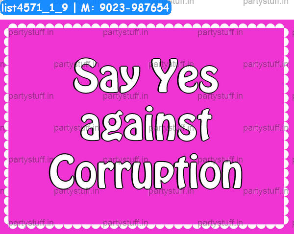 Corruption Slogans