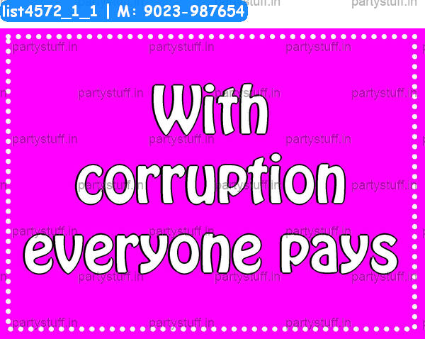 Corruption Slogans 2