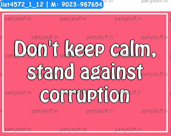 Corruption Slogans 2