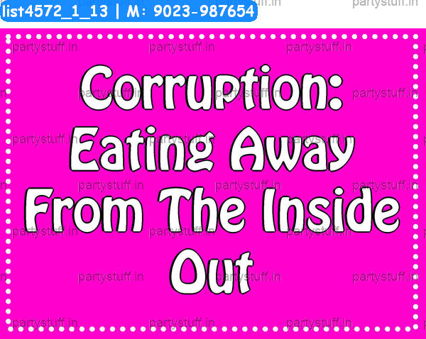 Corruption Slogans 2