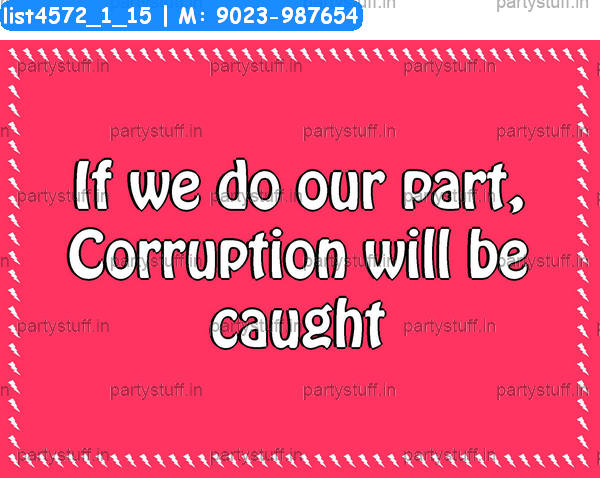 Corruption Slogans 2