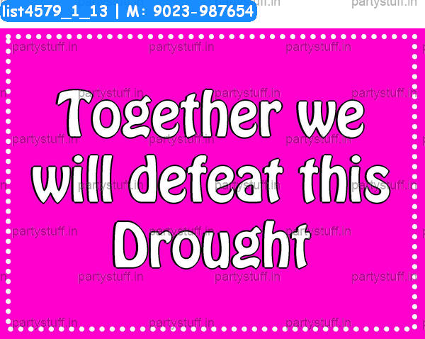 Drought Slogans