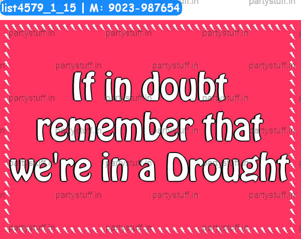 Drought Slogans