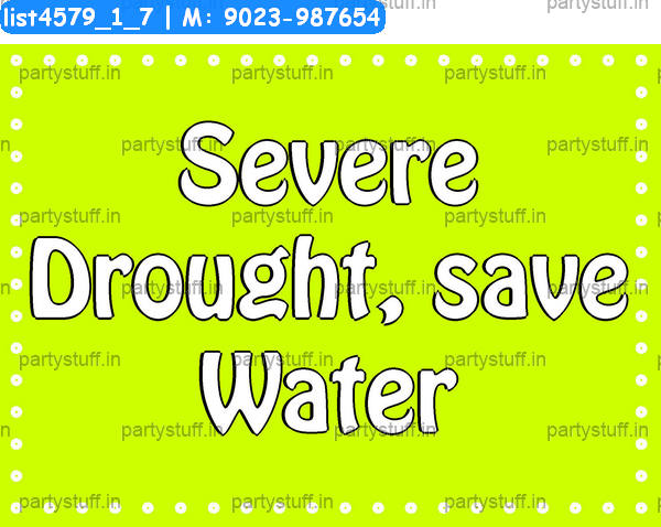 Drought Slogans