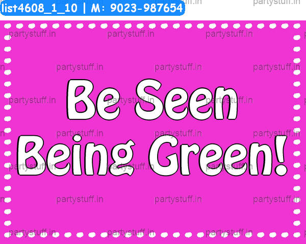 Go green Slogans