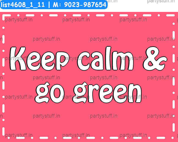 Go green Slogans