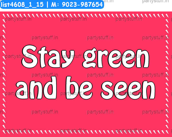 Go green Slogans