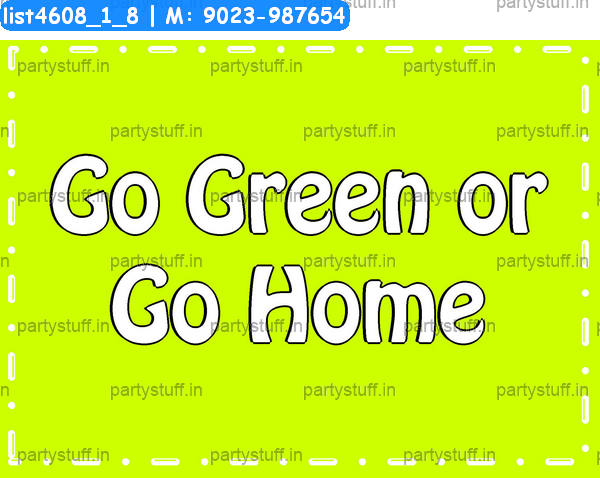 Go green Slogans