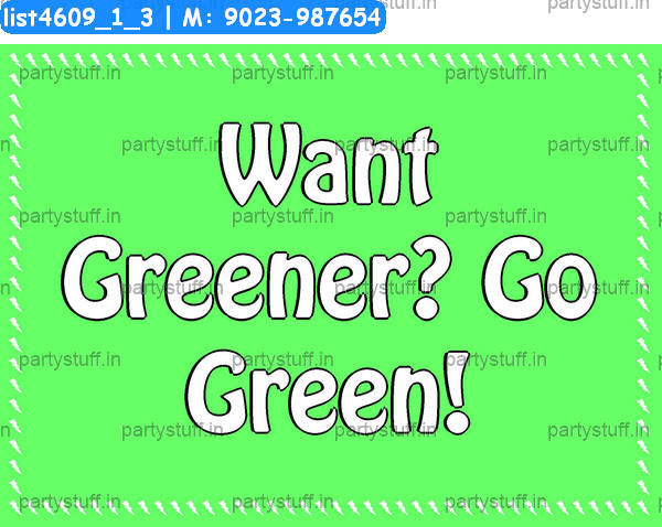 Go green Slogans 2