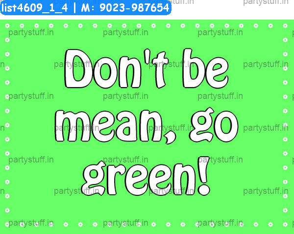 Go green Slogans 2