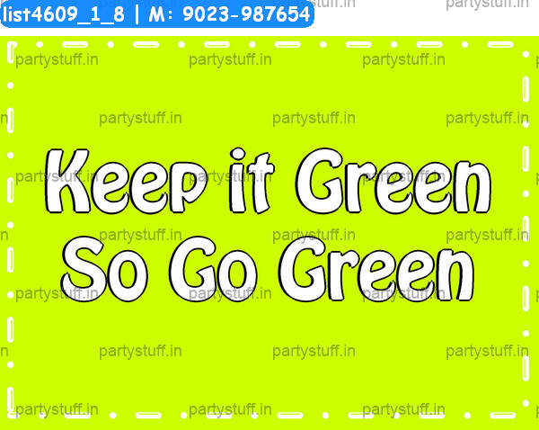 Go green Slogans 2