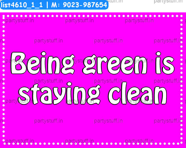 Go green Slogans 3