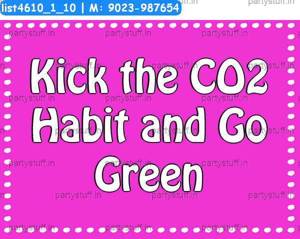 Go green Slogans 3