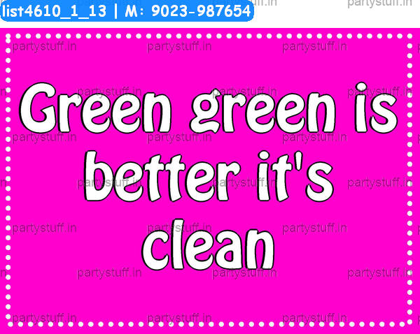 Go green Slogans 3