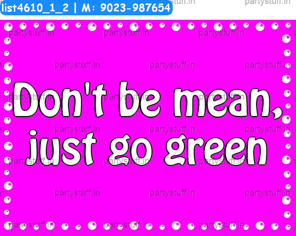 Go green Slogans 3