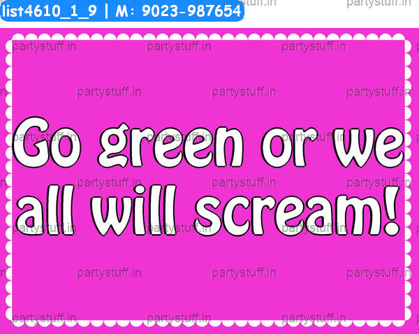 Go green Slogans 3