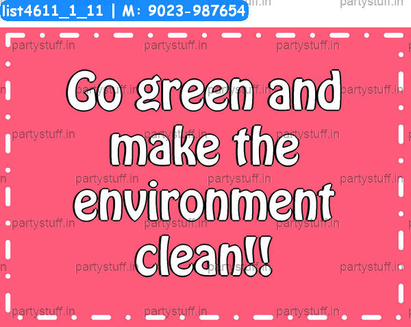 Go green Slogans 4