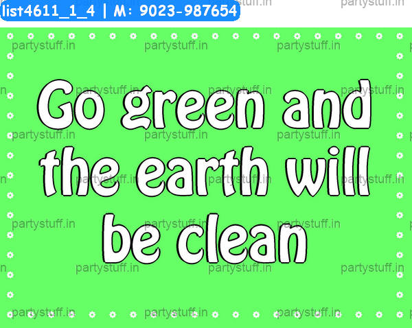 Go green Slogans 4