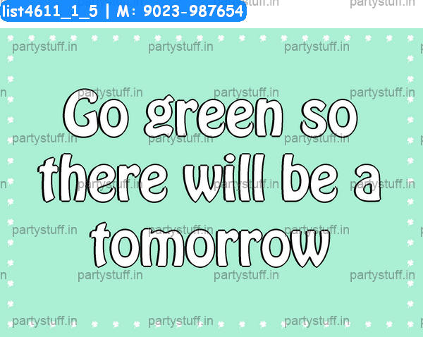 Go green Slogans 4