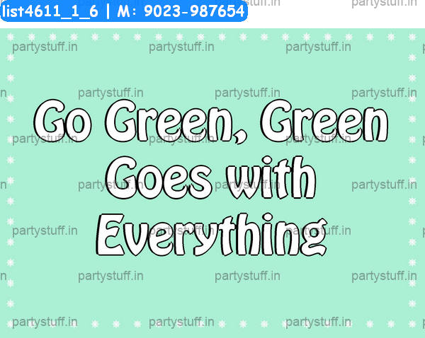 Go green Slogans 4