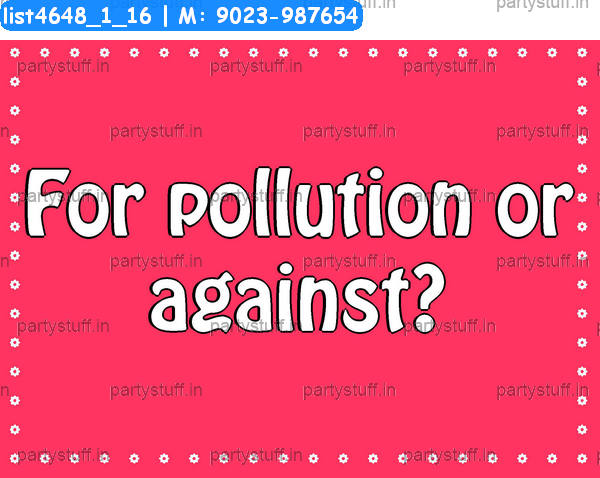 Pollution Slogans